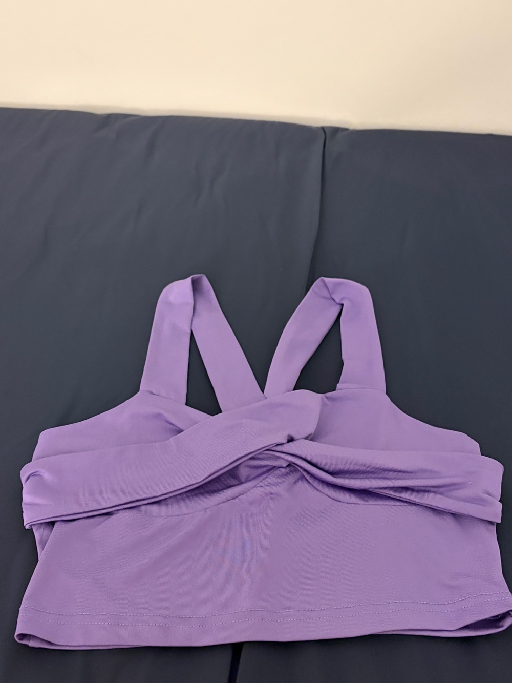 Lilac Twist Front Cropped Tank Top